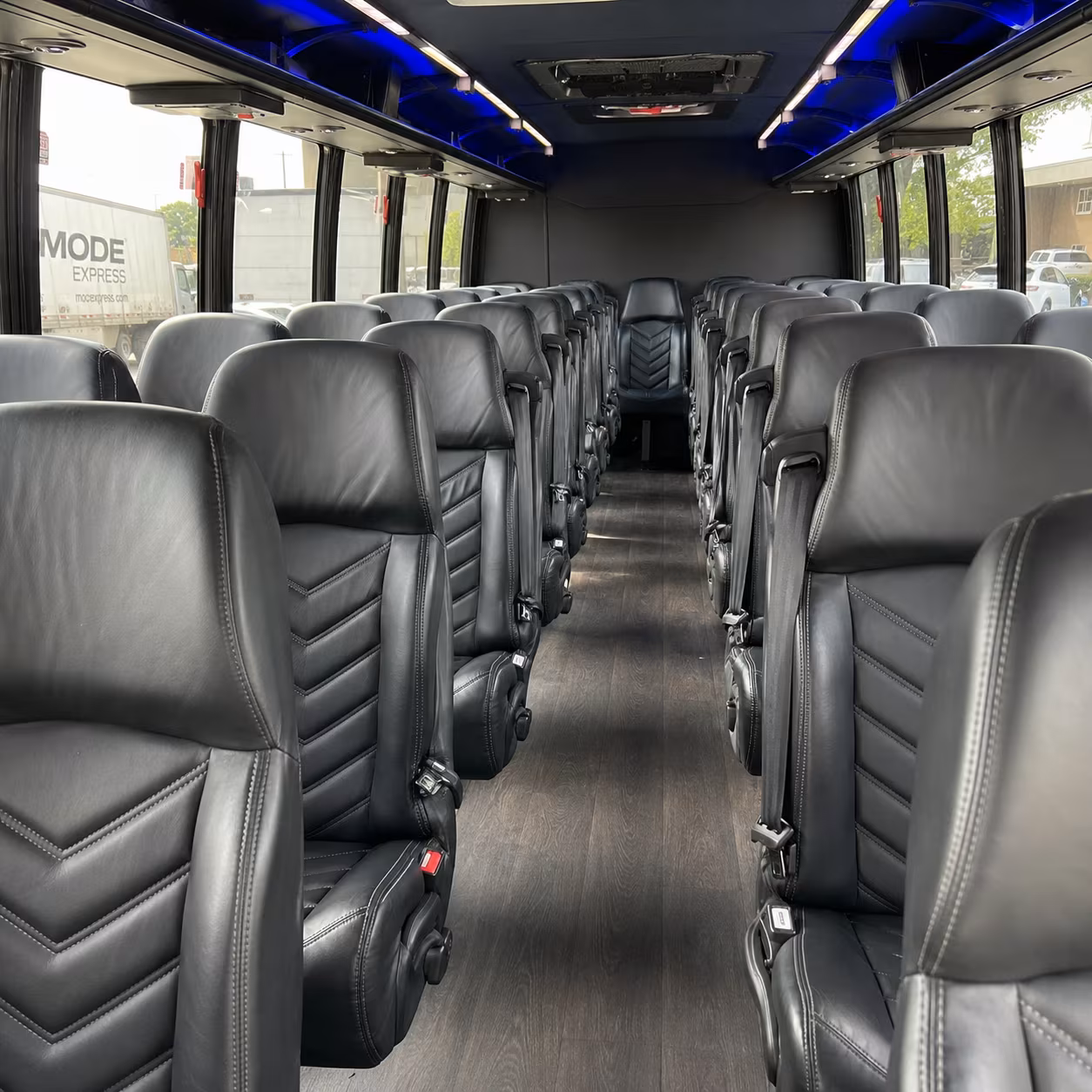 lynn 25 passenger minibus inside