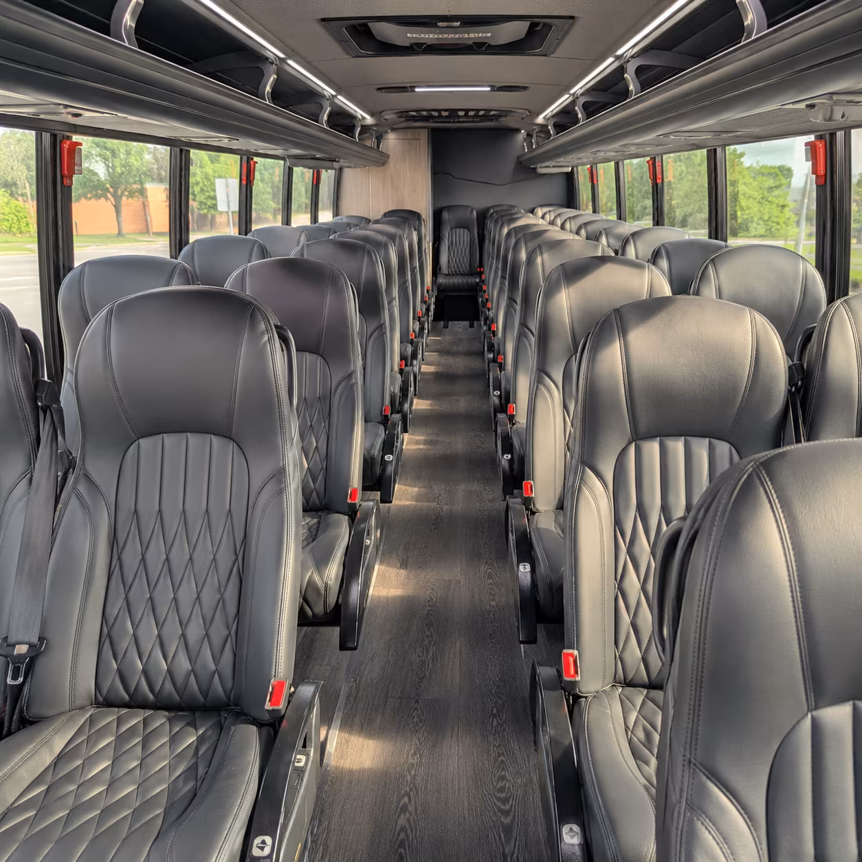 lynn 28 passenger minibus interior