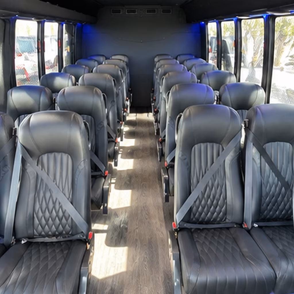 lynn 30 passenger minibus inside